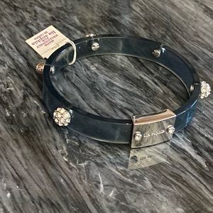 Lia Sophia Glazed Licorice Lucite Bangle Bracelet